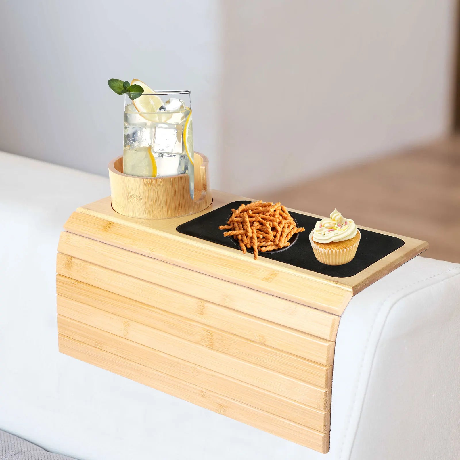 VogueHouses™ Wooden Couch Cup Holder – Spill-Free Relaxation