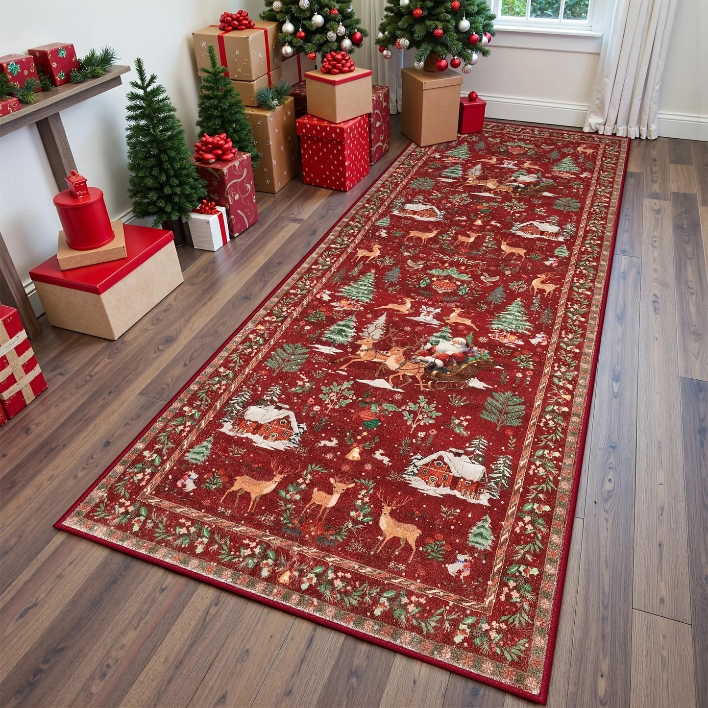 VogueHouses™ – Cozy Christmas Tree Carpet Runner 🎄