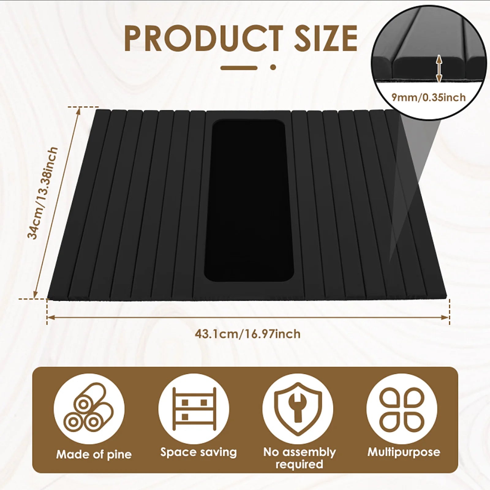 VogueHouses™ Wooden Couch Cup Holder – Spill-Free Relaxation