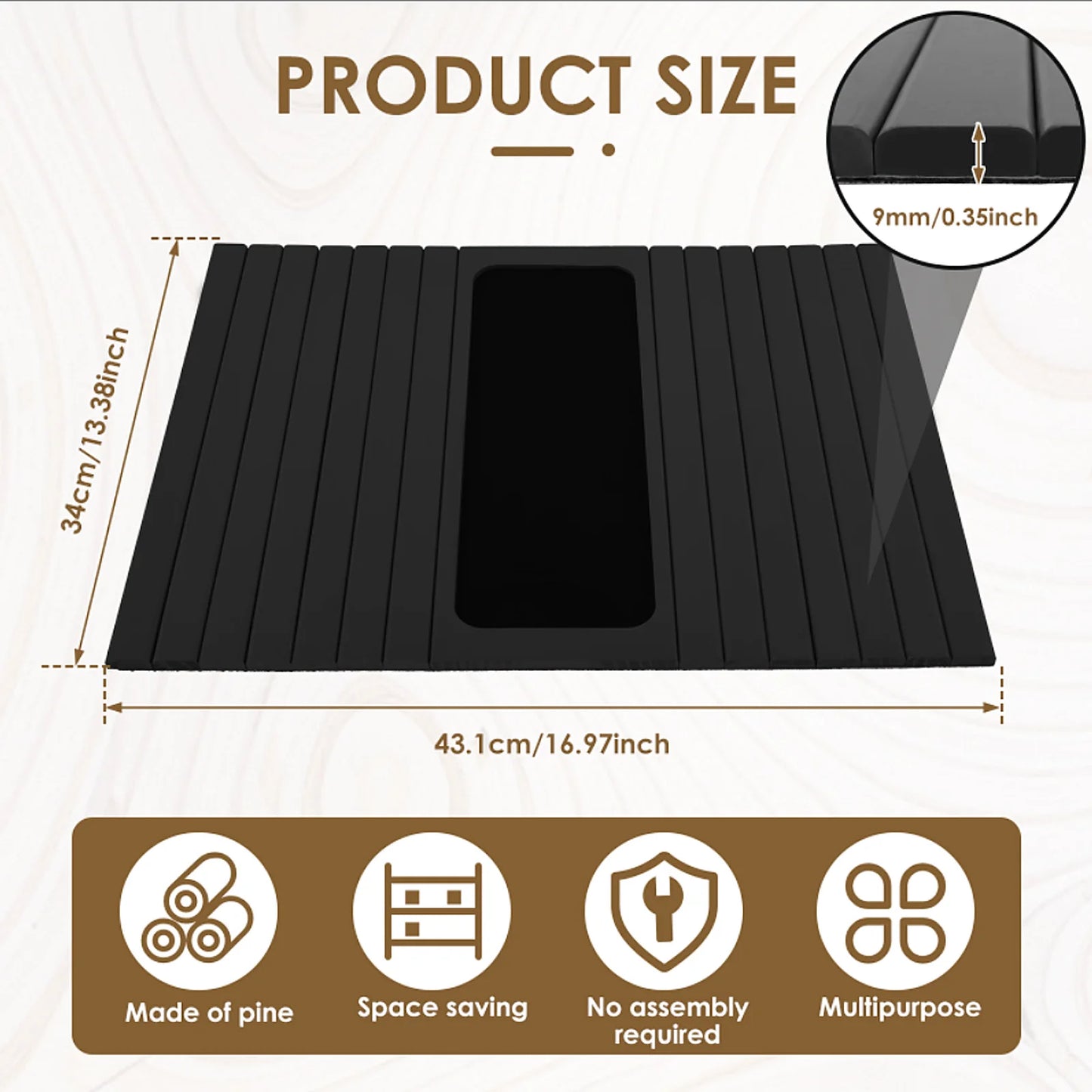 VogueHouses™ Wooden Couch Cup Holder – Spill-Free Relaxation